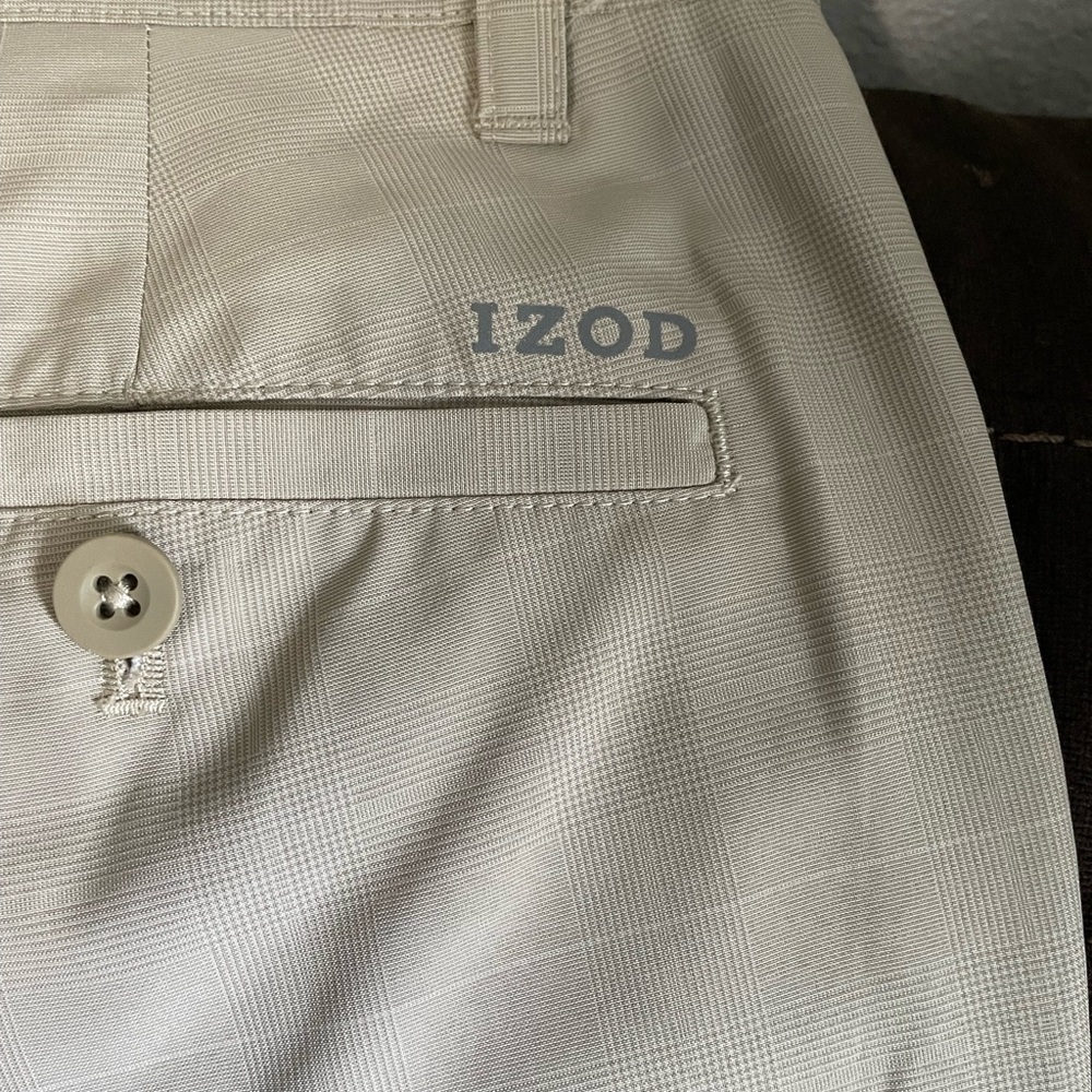 Light Cream Dress Pants for Men Izod Golf Size 34/29 Comfortable end Elegant - Picture 5 of 10